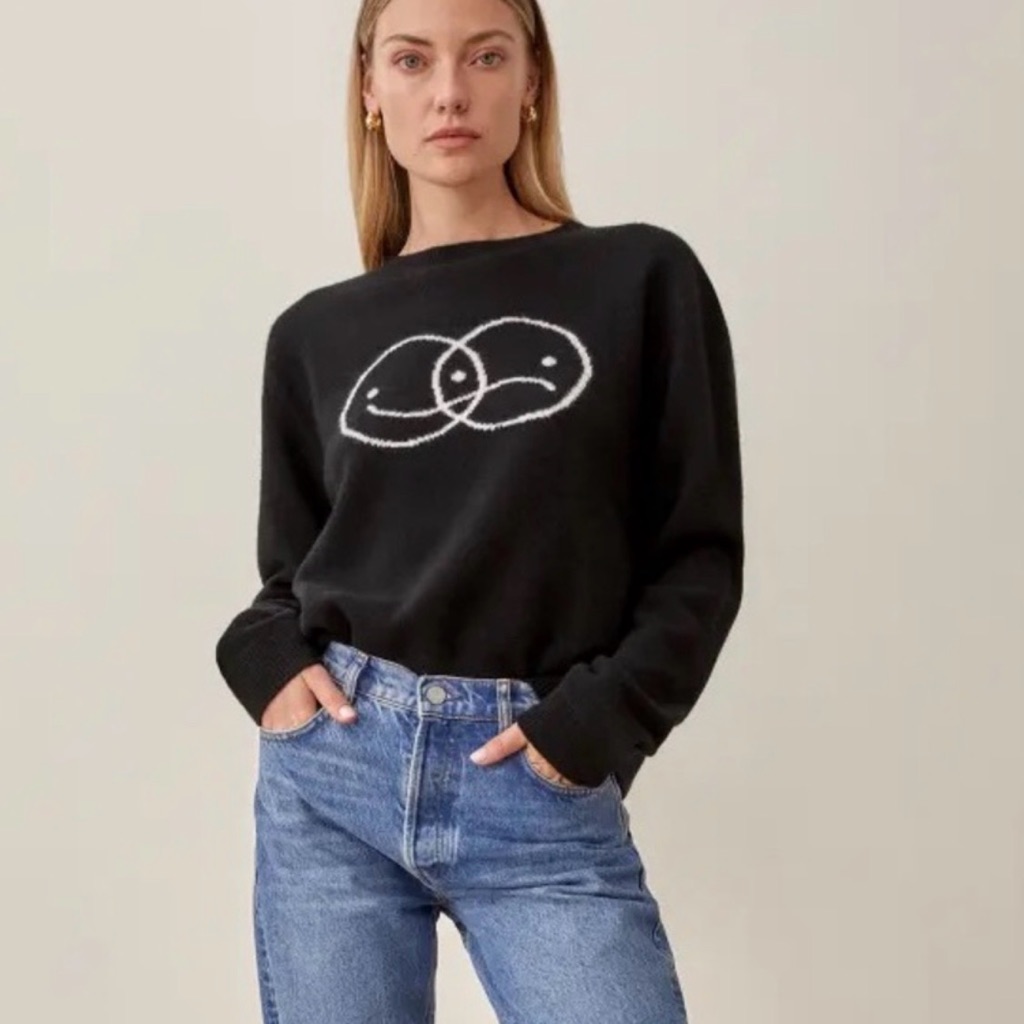 Reformation Mixed Emotions Graphic Sweater